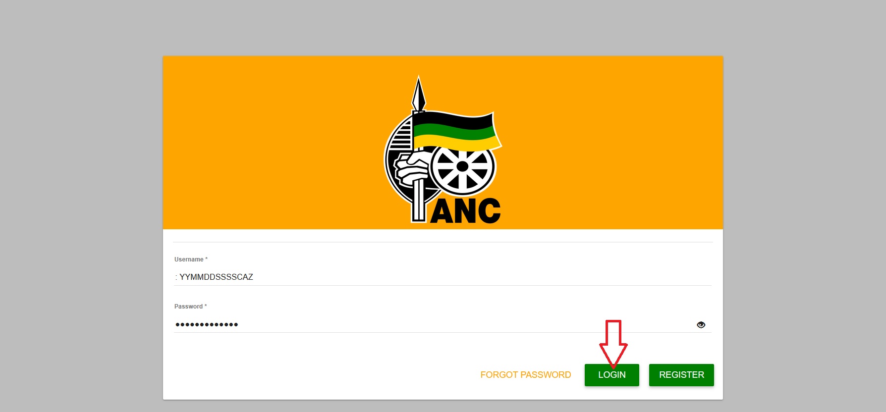 African National Congress ANC Apply For Membership South Africa 